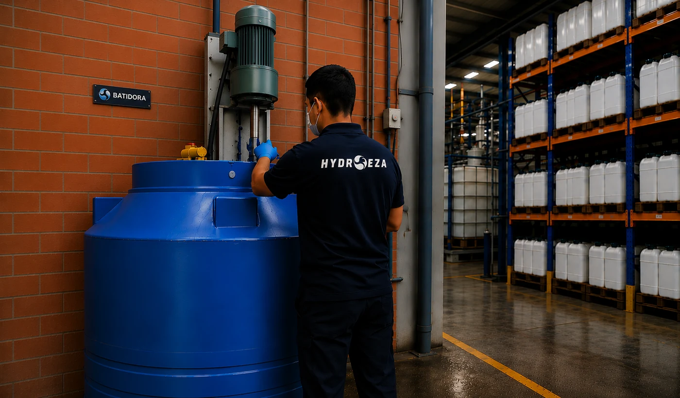Equipo técnico HYDROEZA en planta