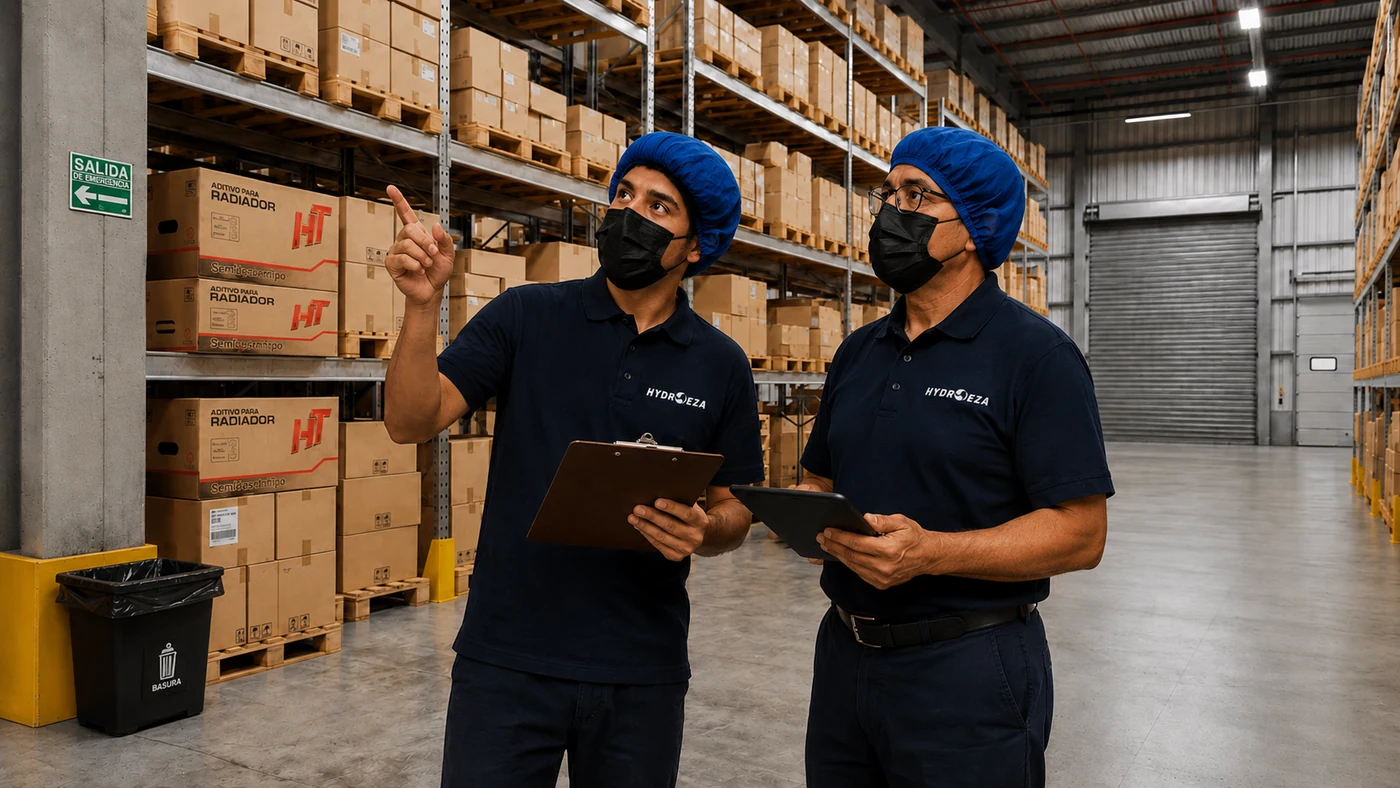 Equipo HYDROEZA en bodega